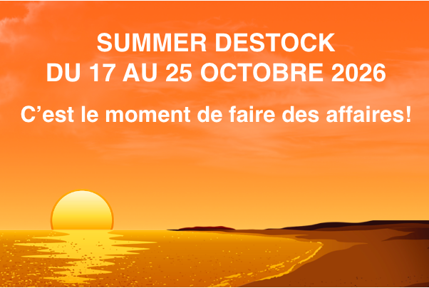 SUMMER DESTOCK DU 17 AU 25 OCTOBRE 2026